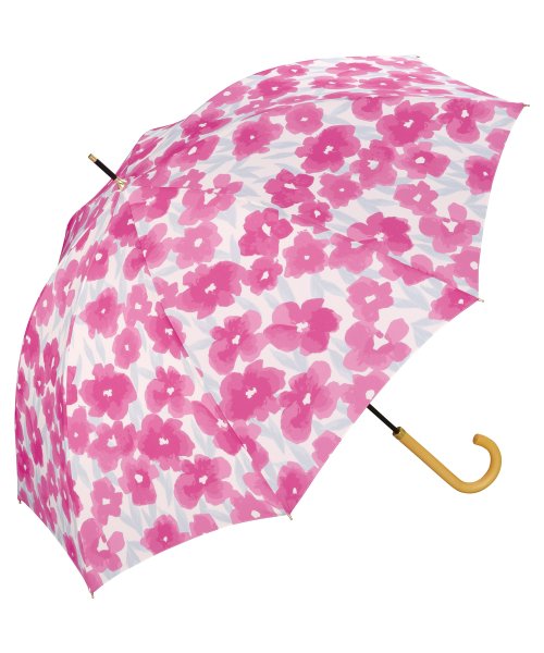 Wpc．(Wpc．)/【Wpc.公式】雨傘 グラデーションフラワー  58cm 晴雨兼用 レディース 長傘/PK