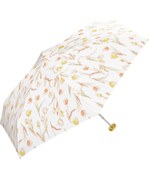 Wpc．(Wpc．)/【Wpc. 公式】雨傘 ヴィンテージチューリップ ミニ 50cm 継続はっ水 晴雨兼用 レディース 折りたたみ傘/OF