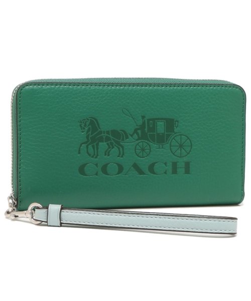コーチ アウトレット 長財布 グリーンマルチ レディース Coach C58 Svez コーチ Coach Magaseek