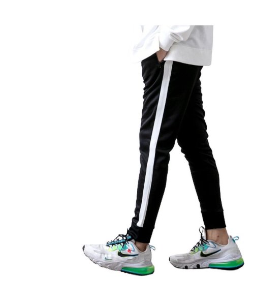 セール ジャージ メンズ ジョガーパンツ ジャージパンツ ラインパンツ ストレッチ ルームウェア スリム 細身 Geneless Geneless Magaseek
