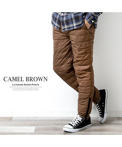 セール ダウンパンツ メンズ 冬 防寒 軽量 重ね履き 暖かい パンツ 防風 撥水 軽い ゆったり アウトドア Geneless Geneless Magaseek
