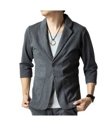  GENELESS(GENELESS)/テーラードジャケット メンズ 長袖 七分袖 アウター 大きいサイズ 全4色 ネイビー ブルー 黒 グレー/チャコールグレー