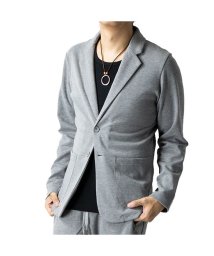  GENELESS(GENELESS)/テーラードジャケット メンズ 長袖 七分袖 アウター 大きいサイズ 全4色 ネイビー ブルー 黒 グレー/グレー系1