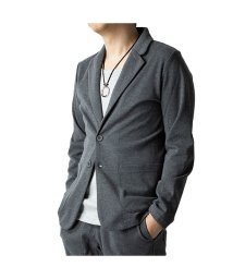  GENELESS(GENELESS)/テーラードジャケット メンズ 長袖 七分袖 アウター 大きいサイズ 全4色 ネイビー ブルー 黒 グレー/チャコールグレー系1
