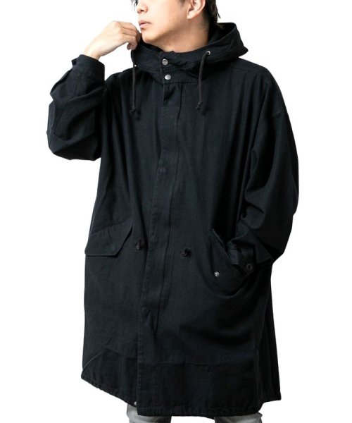 セール モッズコート メンズ 秋 冬 アウター ミリタリージャケット ロング ブルゾン ミリタリーコート ゆったり Geneless Geneless Magaseek