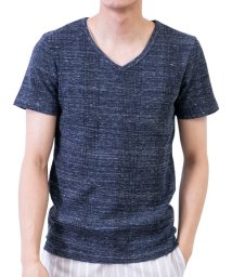  GENELESS(GENELESS)/Tシャツ メンズ 半袖 無地 半袖Tシャツ インナー カットソー Vネック タイト tシャツ 黒 グレー/ブルー