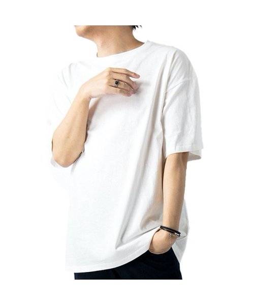 Tシャツ メンズ ビッグシルエット オーバーサイズ Uネック 半袖 半袖tシャツ Bigサイズ 無地 Geneless Geneless Magaseek