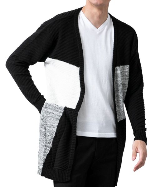 カーディガン メンズ ニット ロング ロングカーディガン コーディガン 綿100 ニットカーディガン Geneless Geneless Magaseek