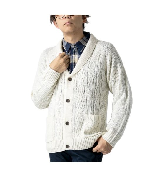 カーディガン メンズ ショールカラー ニット カーデ ショールカーディガン シンプル ニットカーデ Geneless Geneless Magaseek