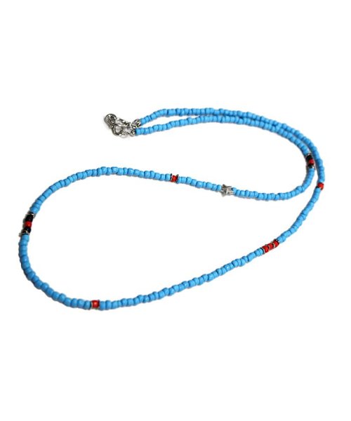 セール 目玉 ネックレス メンズ ビーズ ビーズネックレス スター 星 ロング リングネックレス シンプル Geneless Geneless Magaseek