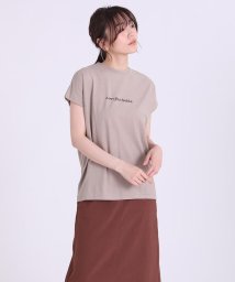 INED(イネド)/《SUPERIOR CLOSET》ロゴTシャツ/ベージュ2