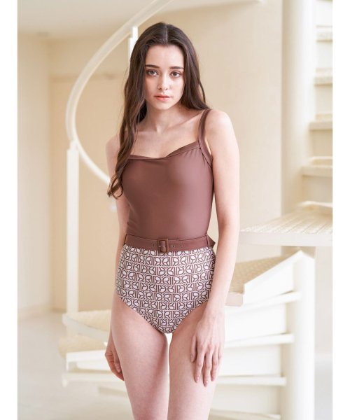 Darich(Darich)/Emma DR mocha one－piece bikini　/MOC