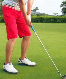 TopIsm(トップイズム)/ゴルフパンツ ハーフパンツ ゴルフウェア メンズ ショートパンツ 大きいサイズ 短パン/レッド