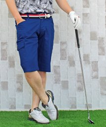 TopIsm(トップイズム)/ゴルフパンツ ハーフパンツ ゴルフウェア メンズ ショートパンツ 大きいサイズ 短パン/ブルー