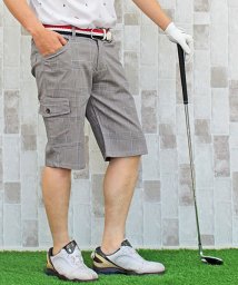 TopIsm(トップイズム)/ゴルフパンツ ハーフパンツ ゴルフウェア メンズ ショートパンツ 大きいサイズ 短パン/グレー