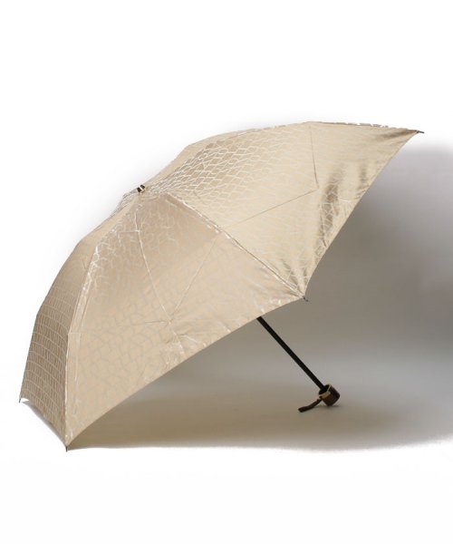 LANVIN Collection(umbrella)(ランバンコレクション（傘）)/LANVIN COLLECTION（ランバンコレクション） 折りたたみ傘【ロゴジャガード】/ダークブラウン