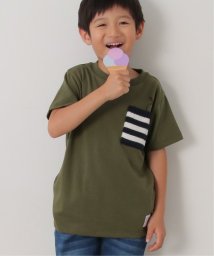 ikka kids(イッカ　キッズ)/【キッズ】ニットボーダーポケTシャツ（100〜160cm）/その他