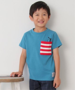 ikka kids/【キッズ】ニットボーダーポケTシャツ（100〜160cm）/504558181