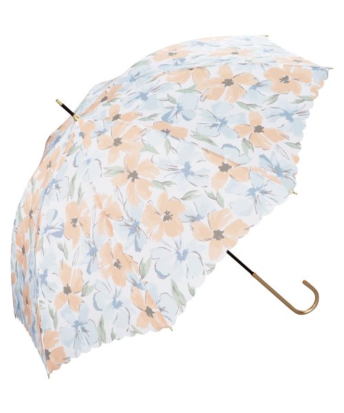 Wpc．(Wpc．)/【Wpc.公式】雨傘 フラワーウォール  58cm 継続はっ水 晴雨兼用 レディース 長傘/OR