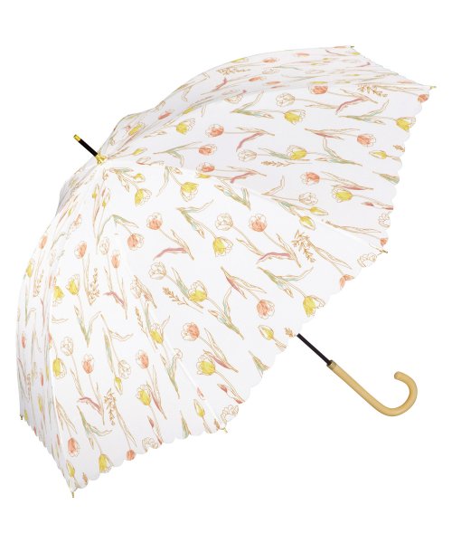 Wpc．(Wpc．)/【Wpc.公式】雨傘 ヴィンテージチューリップ  58cm 継続はっ水 晴雨兼用 レディース 長傘/OF
