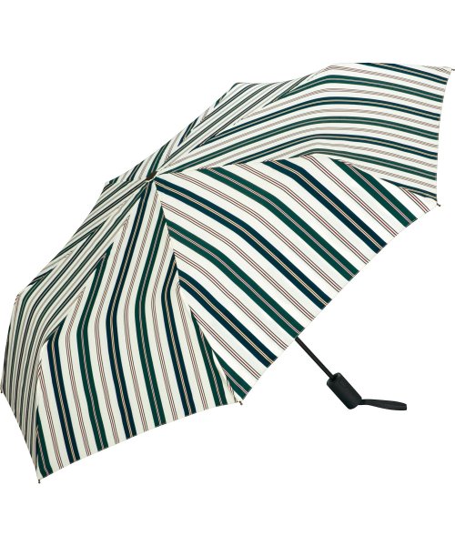 Wpc．(Wpc．)/【Wpc. 公式】雨傘 UNISEX ASC FOLDING UMBRELLA  58cm 安全自動開閉 継続はっ水 晴雨兼用 メンズ レディース 折りたたみ傘/オルタネイトストライプ