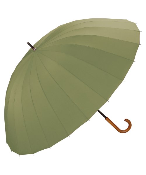 Wpc．(Wpc．)/【Wpc.公式】雨傘 24本骨アンブレラ  65cm 和傘風 大きい 丈夫 メンズ レディース 長傘/KH