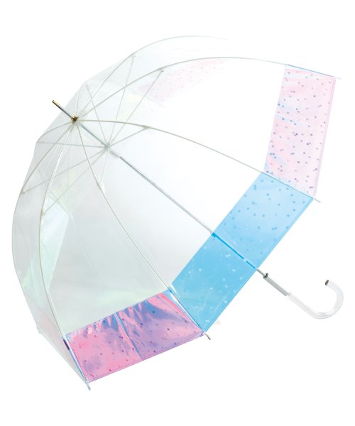 Wpc．(Wpc．)/【Wpc. 公式】［ビニール傘］プリントドームシルエットシャイニーアンブレラ shiny plastic umbrella/BL