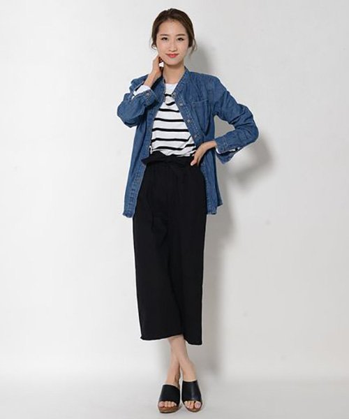 セール ウエストリボンチノパンツ 即納 ボトムス パンツ レディース ワイドパンツ チノパン ウエストリボン ショップにこにこ Shopnikoniko Magaseek