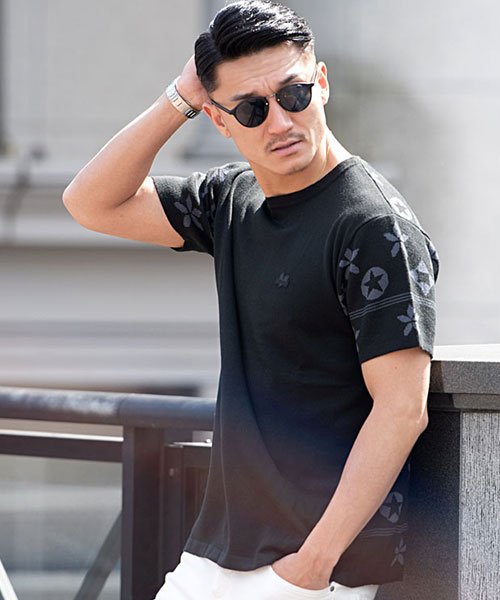 エスビーセレクト Sb Select Luxe R 総柄切り替えクルーネック半袖ジャガードニットtシャツ サマーニット メンズ Tシャツ 半袖 ニット 総柄 ロゴ クルーネック ブランド 細身 スリ Magaseek エスビーセレクト Sb Select Luxe R 総柄切り替えクルーネック半袖ジャガードニットtシャツ サマーニット メンズ Tシャツ 半袖 ニット 総柄 ロゴ クルーネック ブランド 細身 スリ Magaseek