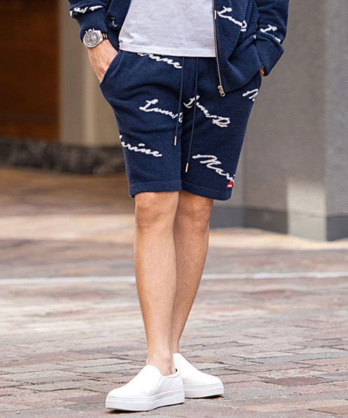 Luxe R フェザーヤーンジャガードショーツ パンツ ハーフパンツ ボトムス ショーツ メンズ ブランド おしゃれ カジュアル 短パン ス ロゴ セットアップ エスビーセレクト Sb Select Magaseek