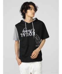 semanticdesign/切替カレッジ 半袖ルーズTパーカー 半袖 メンズ Tシャツ カットソー カジュアル インナー ビジネス ギフト プレゼント/504758905