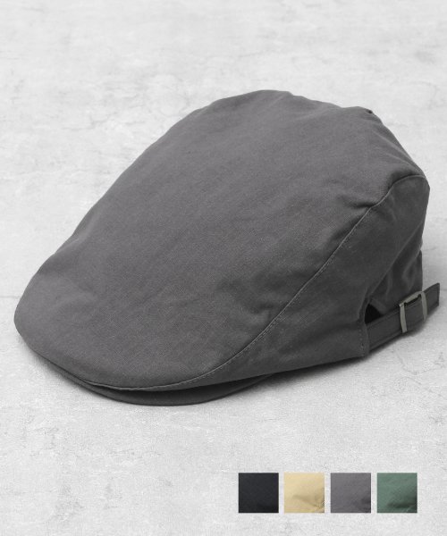 Besiquenti(ベーシックエンチ)/YOSEMITE リップストップ コットン ハンチング ハンチング帽 アースカラー 帽子 メンズ カジュアル シンプル/グレー