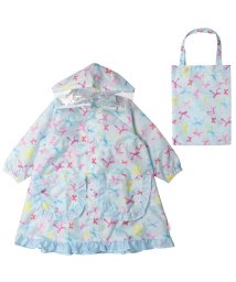 Kids Foret(キッズフォーレ)/【子供服】 Kids Foret (キッズフォーレ) リボン柄レインコート S～L B37808/ブルー