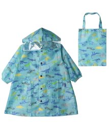 Kids Foret(キッズフォーレ)/【子供服】 Kids Foret (キッズフォーレ) 恐竜柄レインコート S～L B37811/ブルー