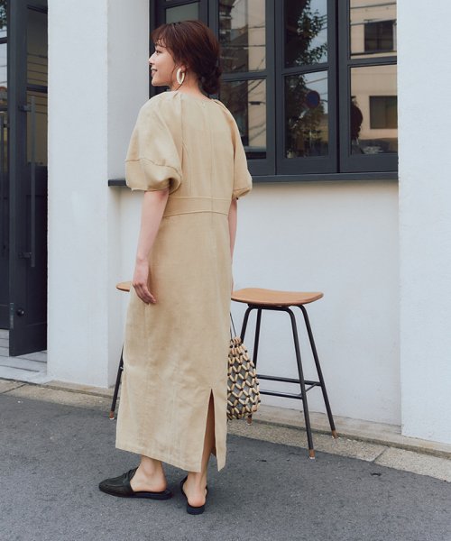 Iラインパフスリーブワンピース ティティベイト Titivate Magaseek