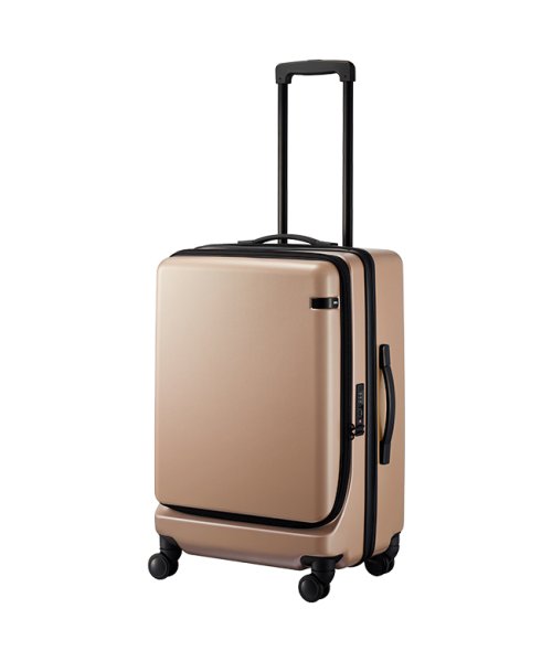 エース スーツケース Mサイズ 64L/71L フロントオープン 静音 軽量 拡張機能付き コーナーストーン2－Z  06864(504759451) MAGASEEK