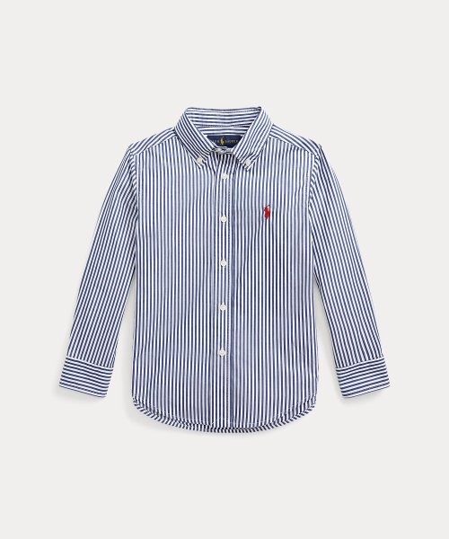 POLO RALPH LAUREN(POLO RALPH LAUREN)/(ボーイズ 2才～7才)ストライプド コットン ポプリン シャツ/410ネイビー