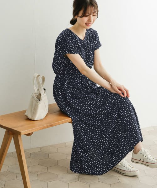 セール Vネックドットワンピース アーバンリサーチドアーズ Urban Research Doors Magaseek