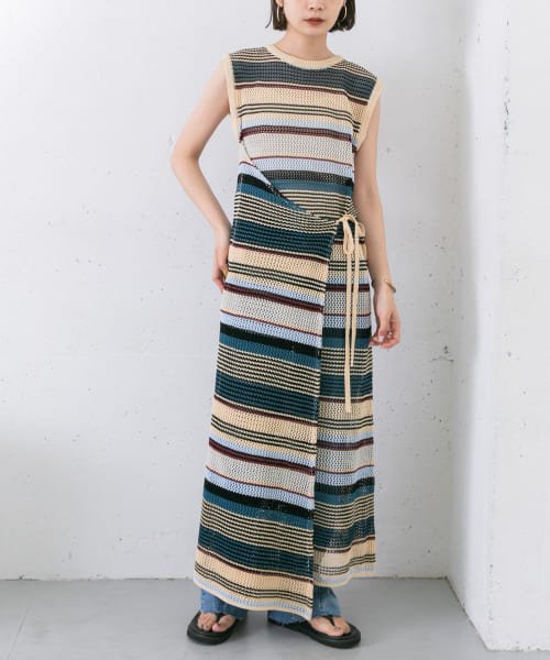 セール マルチボーダーラップワンピース ケービーエフ Kbf Magaseek