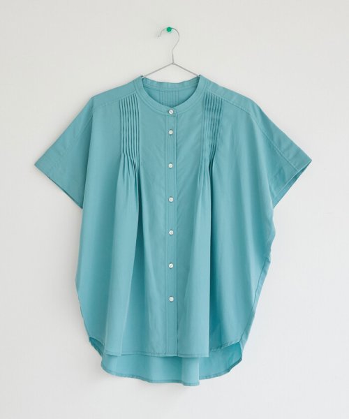 ピンタックバンドカラー前開きブラウス ドゥ アルシーヴ Doux Archives Magaseek