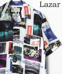 LAZAR(ラザル)/【Lazar】レーヨン ストリート オープンカラー アロハシャツ/総柄シャツ/柄A