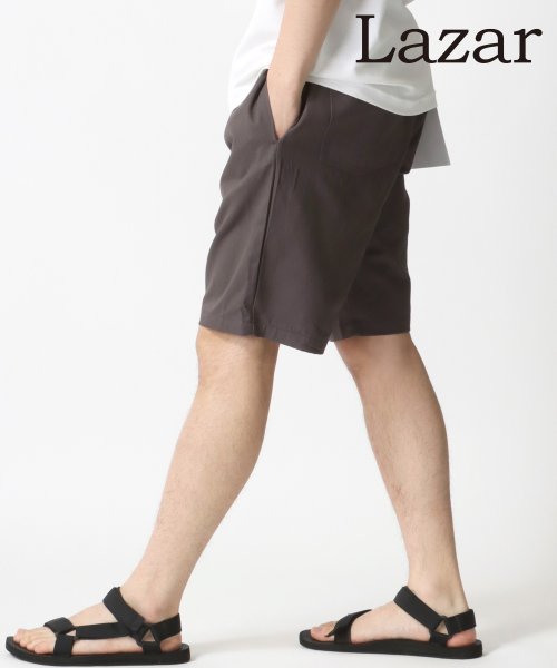 LAZAR(ラザル)/【Lazar】Chef's shorts/ワイドシルエット シェフショーツ/ショートパンツ/ハーフパンツ/イージーパンツ/ワークパンツ メンズ 短パン /チャコール
