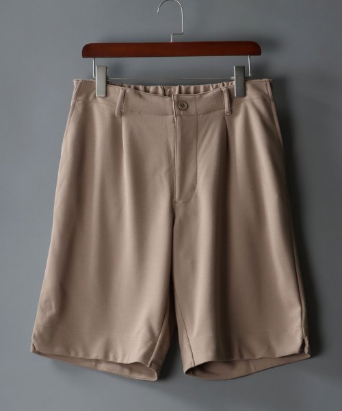 SITRY(SITRY)/【SITRY】Cut georgette wide Shorts/カットジョーゼット ワイド ショーツ メンズ/ベージュ