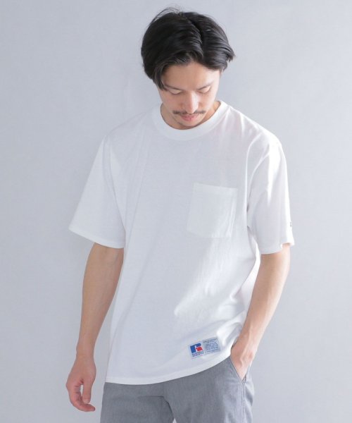 シップス メン Ships Men Ships別注 Russell Athletic ピグメント加工 クルーネック Tシャツ Magaseek