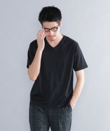 SHIPS MEN(シップス　メン)/SHIPS: ALBINI Vネック 無地 Tシャツ/ブラック