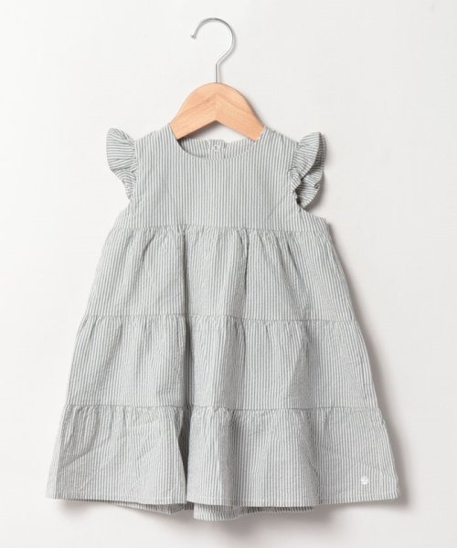 セール Bebe Deboutfemale 切替ワンピース プチバトー Petit Bateau Magaseek