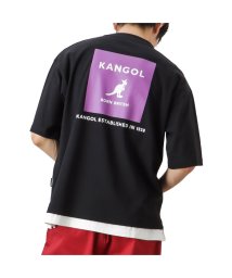 MAC HOUSE(men)(マックハウス（メンズ）)/KANGOL カンゴール フェイクレイヤードカラーボックスTシャツ KPMC－10260－EC/ブラック