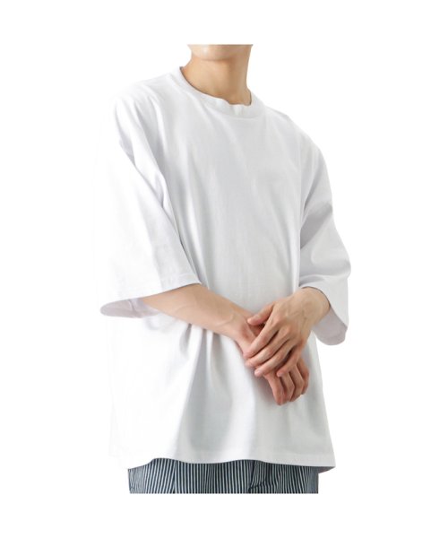 MAC HOUSE(men)(マックハウス（メンズ）)/Goodwear グッドウェア スーパービッグ半袖Tシャツ 2W7－11222/ホワイト