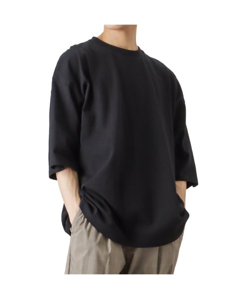 MAC HOUSE(men)(マックハウス（メンズ）)/Goodwear グッドウェア スーパービッグ半袖Tシャツ 2W7－11222/ブラック
