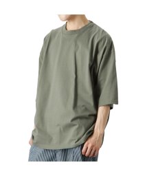 MAC HOUSE(men)(マックハウス（メンズ）)/Goodwear グッドウェア スーパービッグ半袖Tシャツ 2W7－11222/カーキ